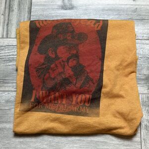 Mens Motorhead I Want You For Metal Army T-Shirt Yellow XL